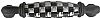 Λαβή επίπλων, Καρό Λευκή Πορσελάνη σε Μαύρο, κέντρα 96mm