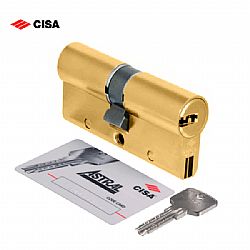 CISA ASTRAL-S Κύλινδρος (αφαλός) υπερασφαλείας, άθραυστος με 5 κλειδιά, Χρυσός (Μπρονζέ)