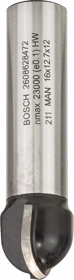 Κοπτικό Ρούτερ Φρέζα Κοιλωμάτων Δίκοπη 12mm (D)16mm (R)8mm Σκληρομέταλλο BOSCH