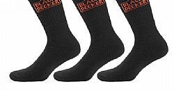 BLACK+DECKER Ανδρικές κάλτσες εργασίας Μαύρες, 3 ζεύγη