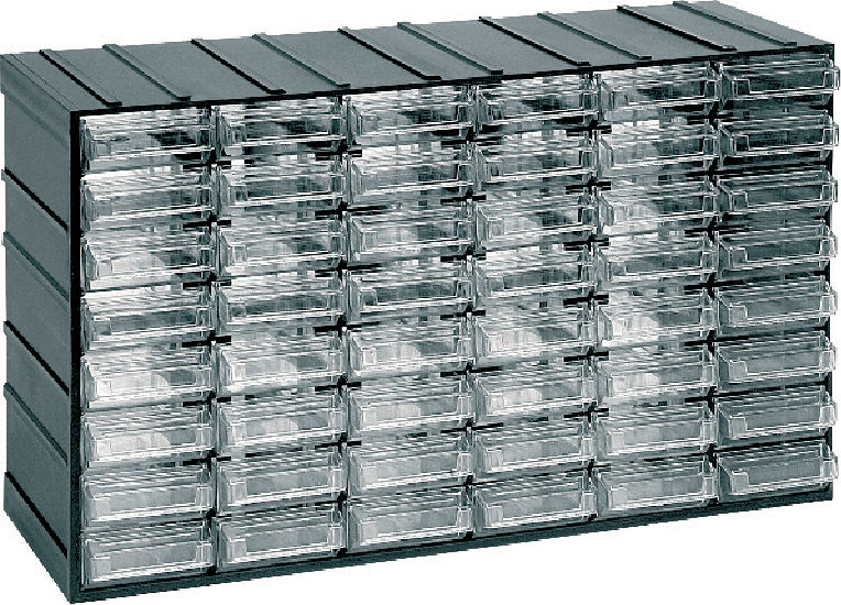 ARTPLAST Κουτί αποθήκευσης (Συρταροθήκη) με 48 διάφανα συρτάρια, τύπος 601