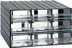 ARTPLAST Κουτί αποθήκευσης (Συρταροθήκη) με 9 διάφανα συρτάρια, τύπος 701