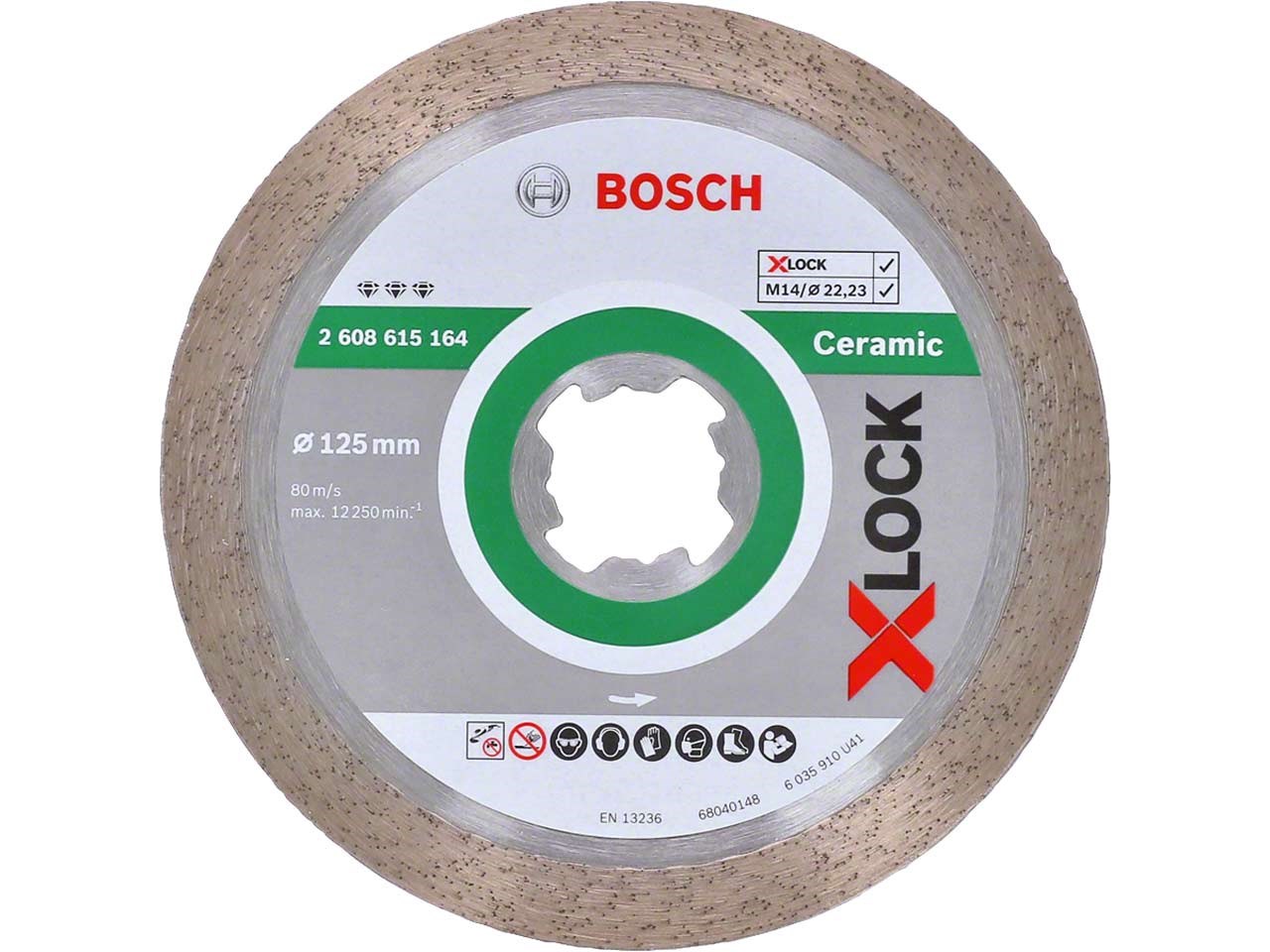 Διαμαντόδισκος κοπής 125mm X-LOCK Best for Ceramic BOSCH