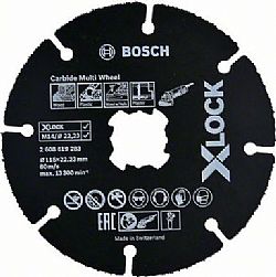 Δίσκος κοπής Ξύλου 115mm X-LOCK Carbide Multi Wheel BOSCH
