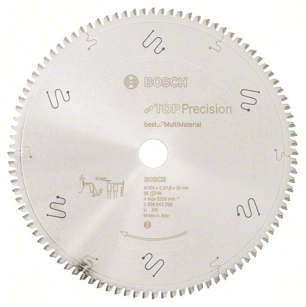 Πριονόδισκος 305mm/30mm Top Precision Best for Multi Material BOSCH