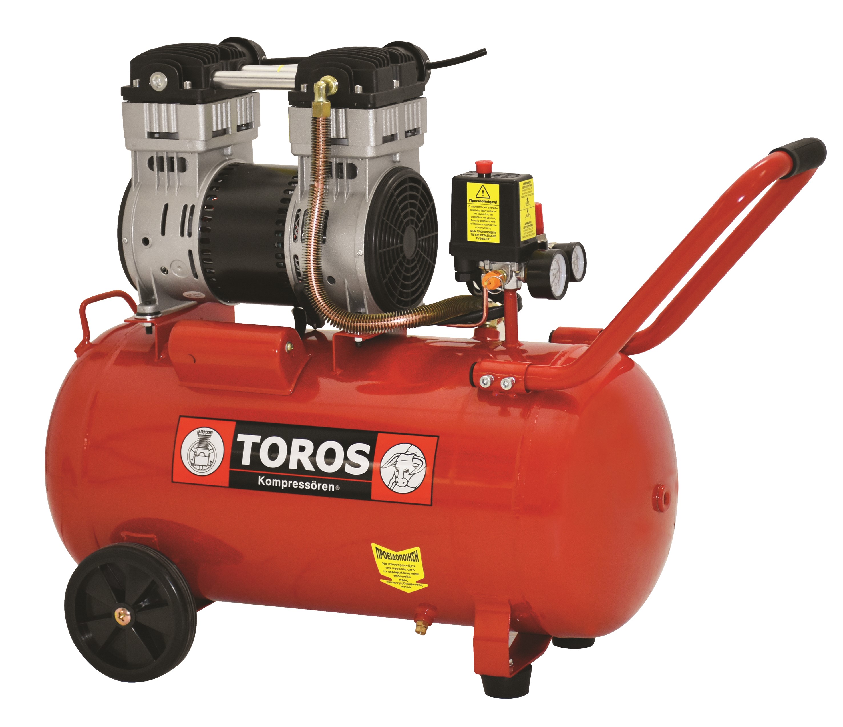 Αεροσυμπιεστής 50lit. Oil Free SILENT (Χαμηλού Θορύβου) TOROS
