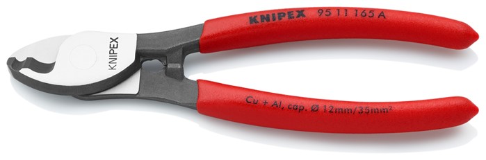 Κόφτης Καλωδίων Ελαφρία Μόνωση 165mm KNIPEX