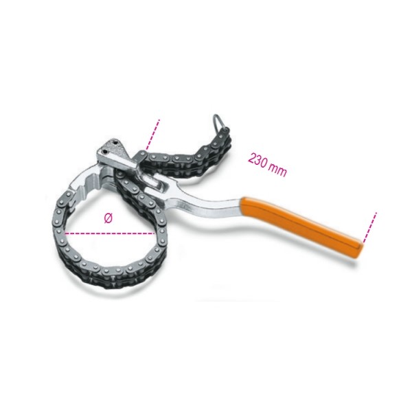 Κλειδί για φίλτρα λαδιού με διπλή αλυσίδα 60÷110mm 1488 BETA