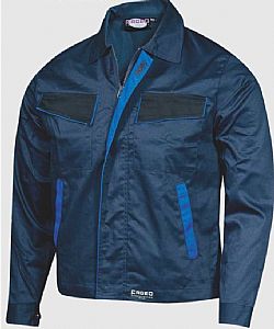 FAGEO Μπουφάν άνετο Σκούρο/Ανοικτό Μπλε, φαρδιές τσέπες και χρωματικό contrast σειρά 559