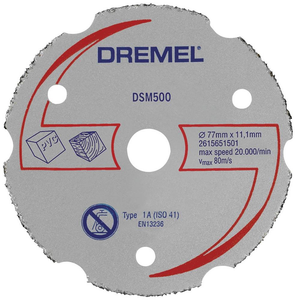 Δίσκος κοπής DSM20 καρβιδίου πολλαπλής χρήσης (DSM500) DREMEL