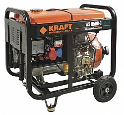 KRAFT Γεννήτρια Πετρελαίου Τριφασική 6.0 kW με Μίζα Και Μπαταρία WS 8500-3 