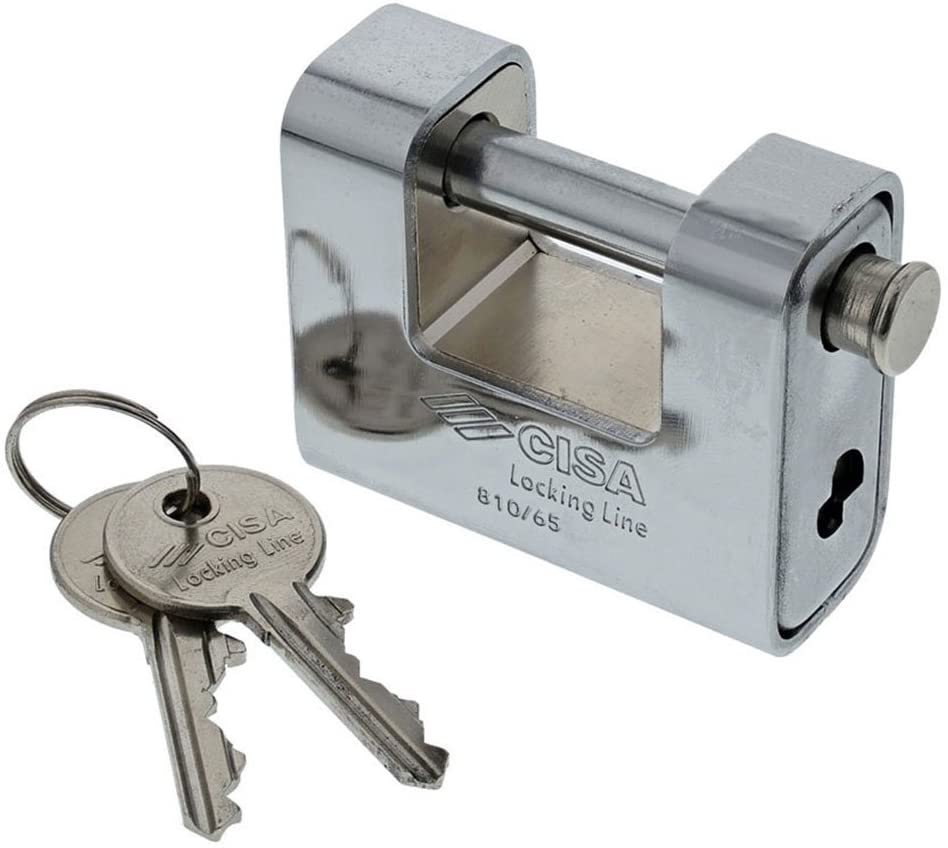 CISA Ατσάλινο Λουκέτο τάκου Locking Line με 2 κλειδιά 65mm