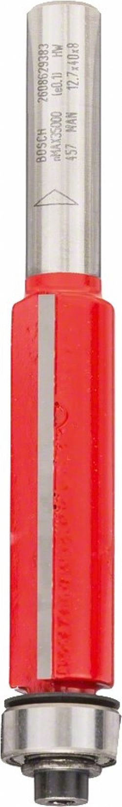 Κοπτικό Ρούτερ Φρέζα Κουρέματος με Ρουλεμάν οδηγό 8mm (D)12.7mm/(L)40mm κάτω Δίκοπη Σκληρομέταλλο BOSCH