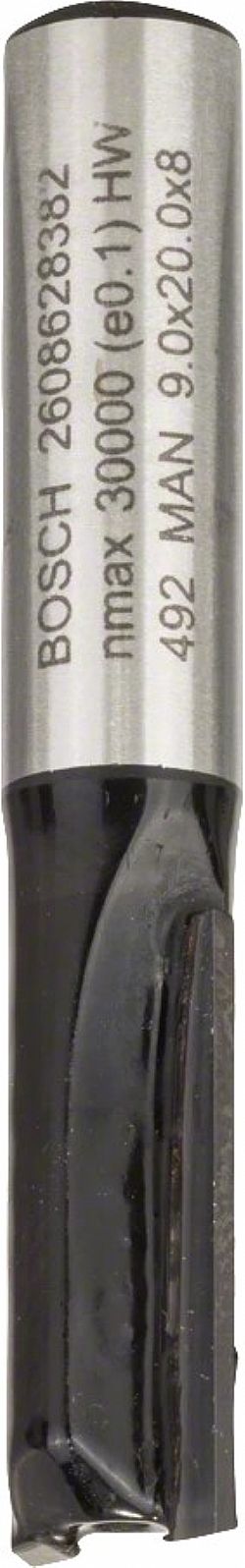 Κοπτικό Ρούτερ Φρέζα Αυλακώσεων Δίκοπη 8mm (D)9.0mm/(L)-19.6mm Σκληρομέταλλο BOSCH