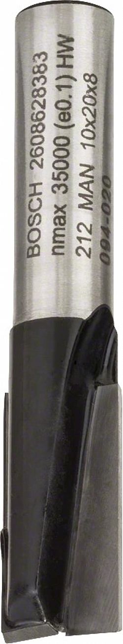 Κοπτικό Ρούτερ Φρέζα Αυλακώσεων Δίκοπη 8mm (D)10.0mm/(L)-19.6mm Σκληρομέταλλο BOSCH 