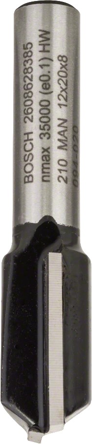 Κοπτικό Ρούτερ Φρέζα Αυλακώσεων Δίκοπη 8mm (D)12.0mm/(L)-19.6mm Σκληρομέταλλο BOSCH