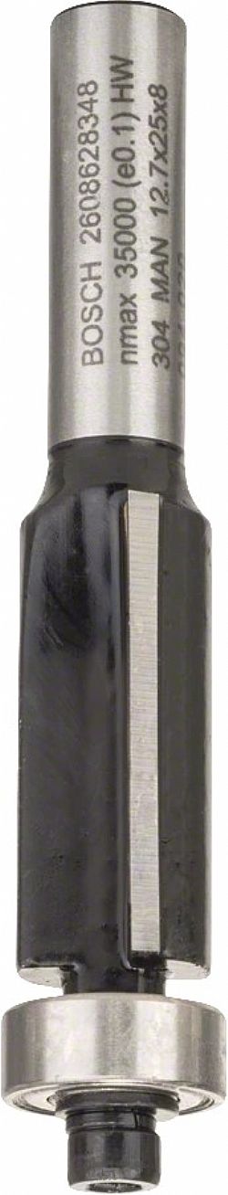 Κοπτικό Ρούτερ Φρέζα Κουρέματος με Ρουλεμάν (D)12,7mm (L)25,4mm Δίκοπη Σκληρομέταλλο BOSCH
