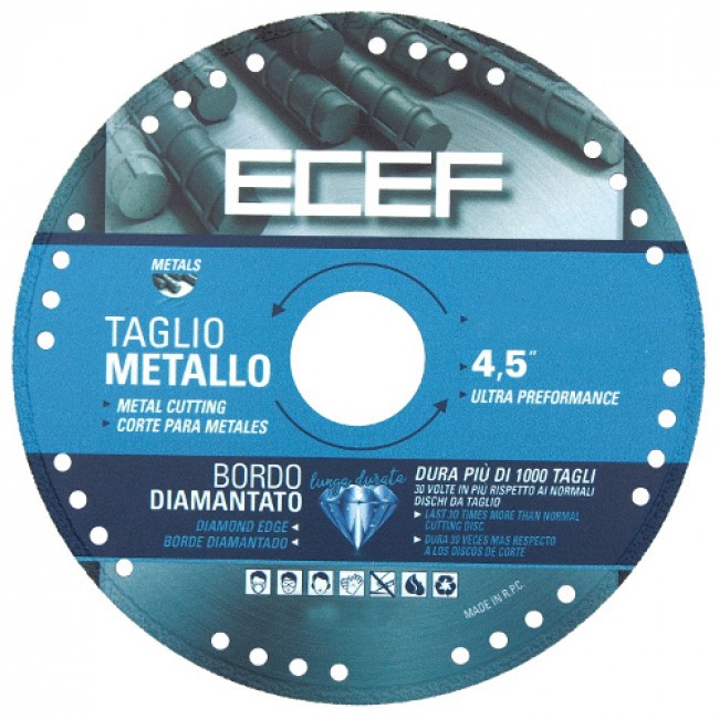 Διαμαντόδισκος Κοπής 125mm για  Σίδερο - Ατσάλι - Μέταλλα ECEF