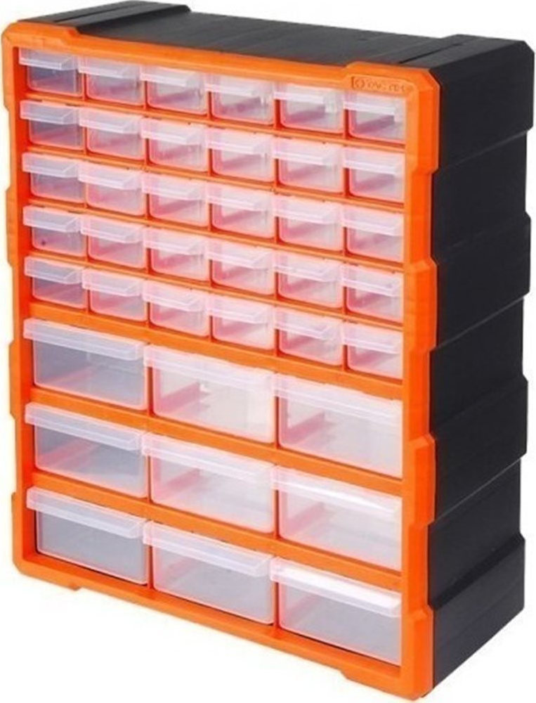Κουτί Αποθήκευσης Πλαστικό με 39 Πλαστικά Συρτάρια Διάφανα TACTIX