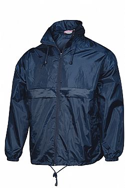 FAGEO Μπουφάν Σκούρο Μπλε, Αντιανεμικό & αδιάβροχο με κουκούλα σε θήκη στο γιακά σειρά 519
