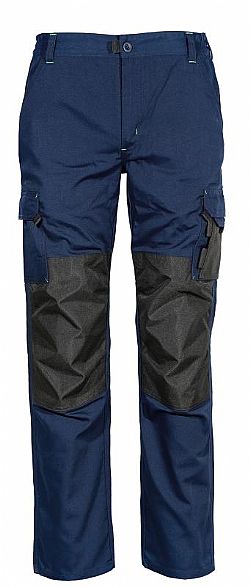 FAGEO Παντελόνι εργασίας, Navy, με πλαϊνές τσέπες, με ενίσχυση oxford στα γόνατα σειρά 063