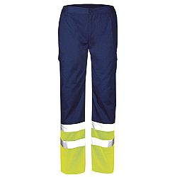 FAGEO Παντελόνι εργασίας, Navy Blue/Κίτρινο, με μπατζάκι υψηλής ευκρίνειας σειρά 621