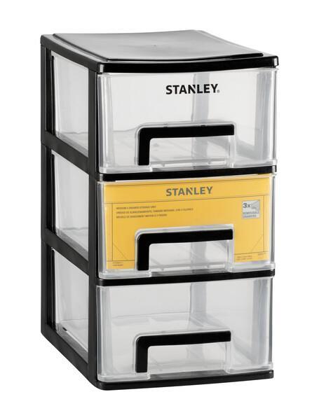 Συρταροθήκη πλαστική με 3 βαθιά συρτάρια 24X17X30cm STST40711-1 STANLEY