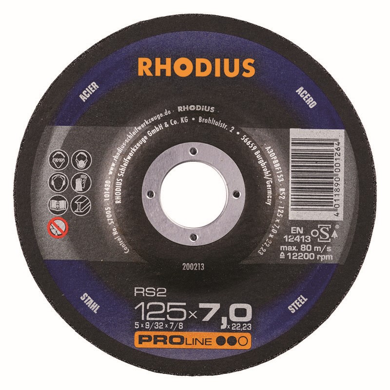 Δίσκος Λειάνσεως  RS2 125mm x 7.0 x 22.2 RHODIUS