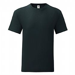 FRUIT OF THE LOOM ICONIC 150T Ανδρικό μπλουζάκι slim fit Μαύρο