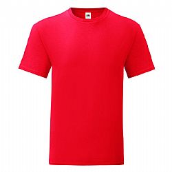 FRUIT OF THE LOOM ICONIC 150T Ανδρικό μπλουζάκι slim fit Κόκκινο