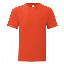 FRUIT OF THE LOOM ICONIC 150T Ανδρικό μπλουζάκι slim fit Πορτοκαλί