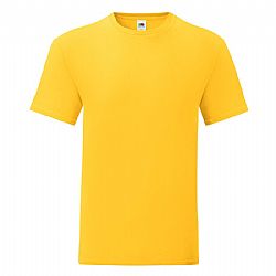FRUIT OF THE LOOM ICONIC 150T Ανδρικό μπλουζάκι slim fit Κίτρινο