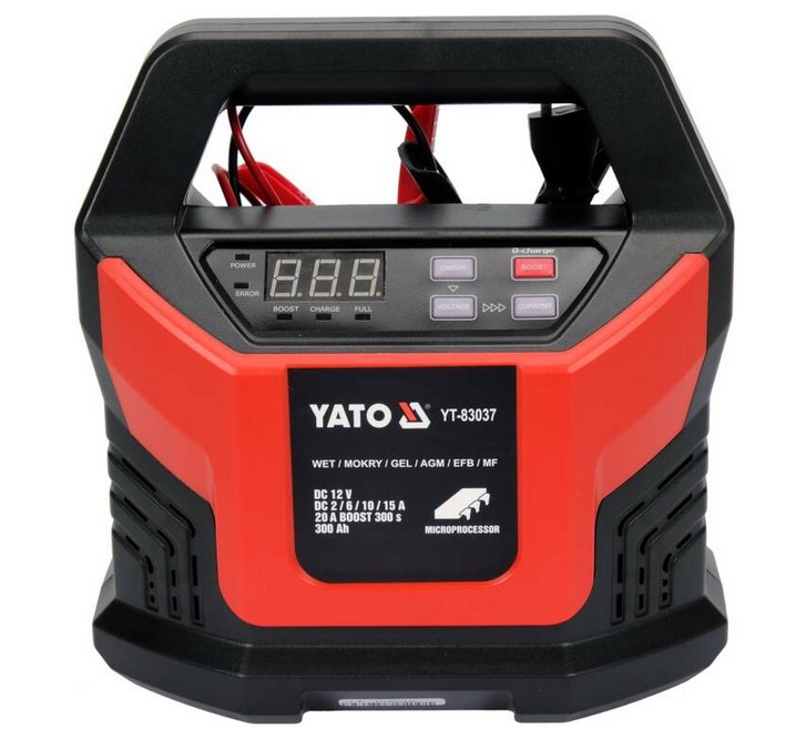 YATO YT-83037 Φορτιστής Μπαταριών Ηλεκτρονικός 12V 15A