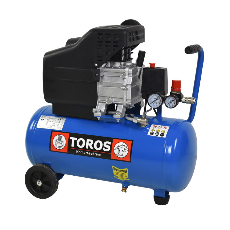 TOROS Αεροσυμπιεστής Μονομπλόκ 230V, 24lt 2,5Hp