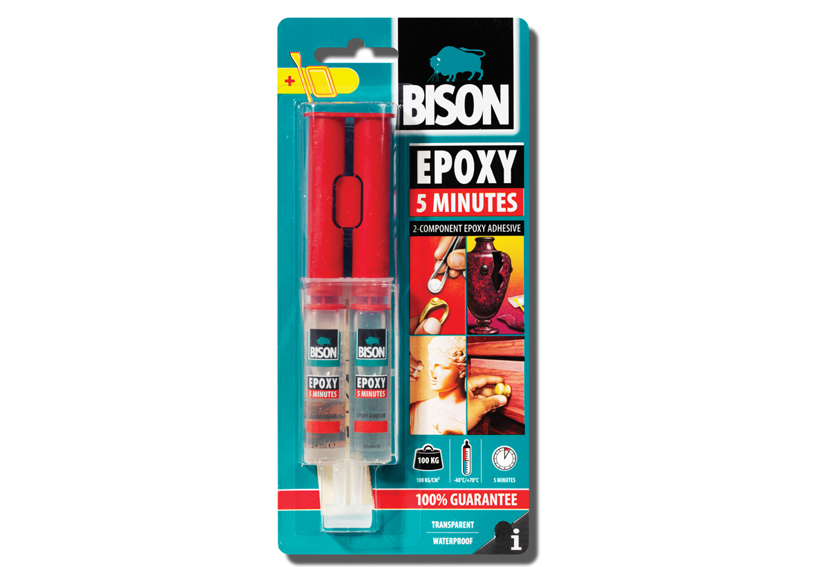 BISON Εποξική Κόλλα Epoxy Syringe 5min 24ml 