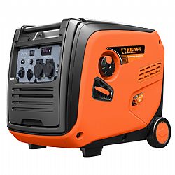 KRAFT 4500iE Αθόρυβη Γεννήτρια Βαλιτσάκι Inverter Βενζίνης Τετράχρονη με Μίζα, Ρόδες,4.4kVA