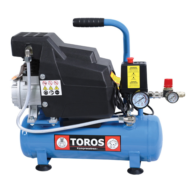 TOROS Αεροσυμπιεστής Μονομπλόκ 6LT, 1.5HP, 230V 