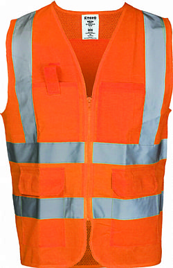 FAGEO Ανακλαστικό Γιλέκο Εργασίας Σειρά 051 Πορτοκαλί