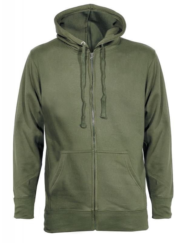 KPrime Φούτερ ζακέτα, κουκούλα,φερμουάρ πλαϊνες και μπροστινή τσέπη, Χακί σειρά SWZ 280C KPrime Φούτερ ζακέτα, κουκούλα,φερμουάρ πλαϊνες και μπροστινή τσέπη, Χακί σειρά SWZ 280C