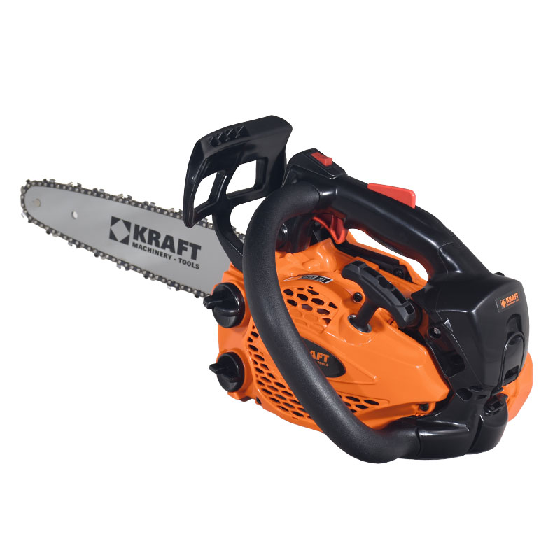 KRAFT Χαμηλού Βάρους 2.5kg κλαδευτικό Αλυσοπρίονο Βενζίνης 25cc, 1,1 HP με Λάμα Carving 25cm