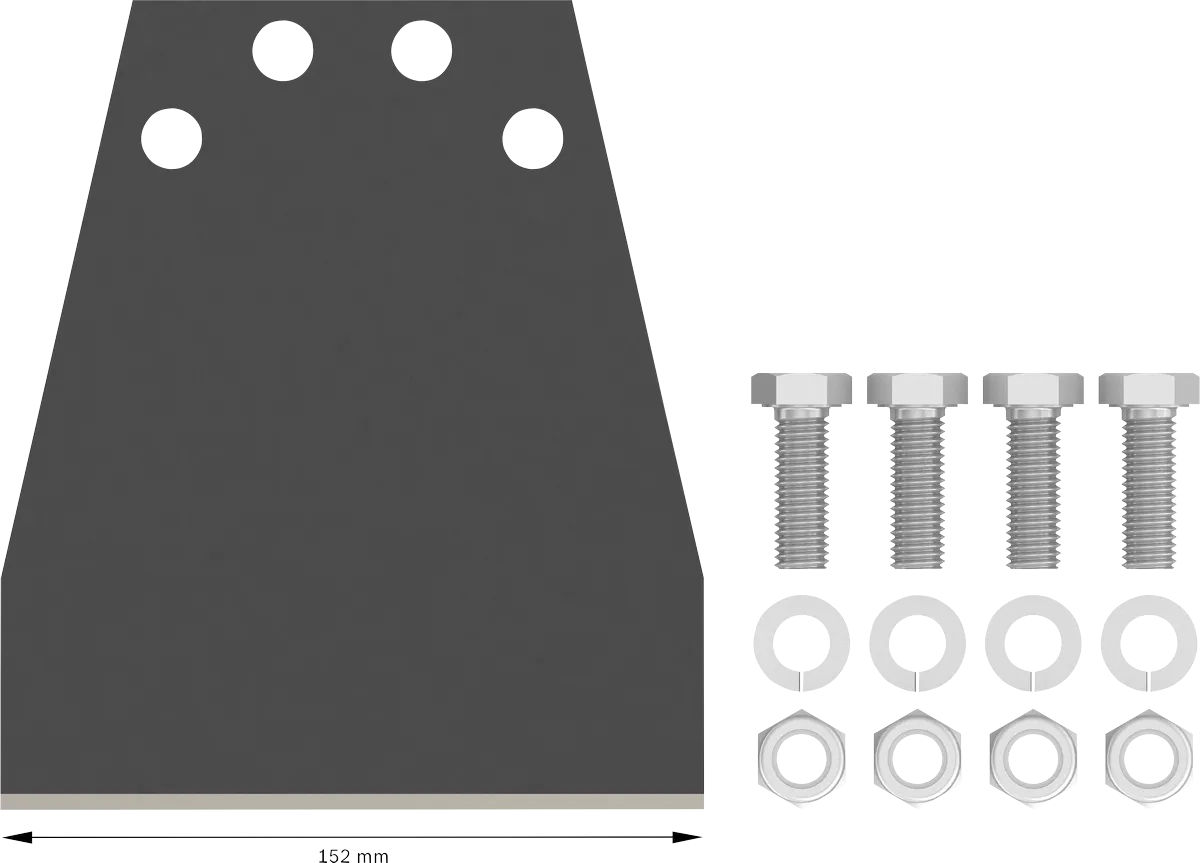 BOSCH Σετ αντικατάστασης ξύστρας δαπέδου PRO SDS max, 152mm