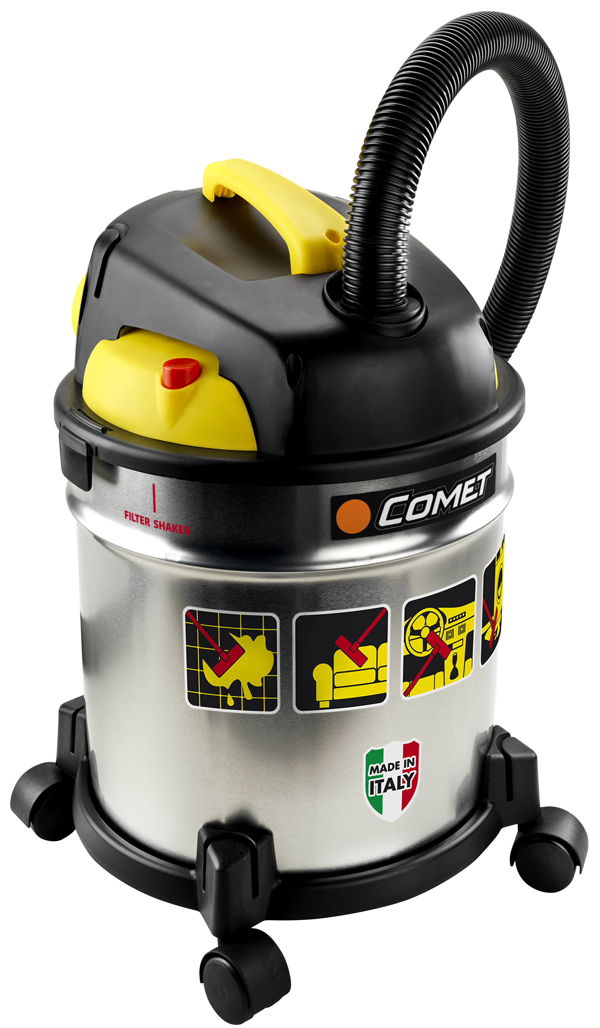 COMET Ηλεκτρική Σκούπα 1200W, Υγρών-Στερεών-Φυσητήρας 