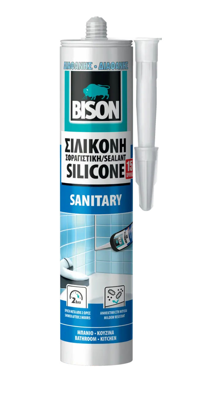 BISON Αντιμουχλική Σιλικόνη Διάφανη 280ml