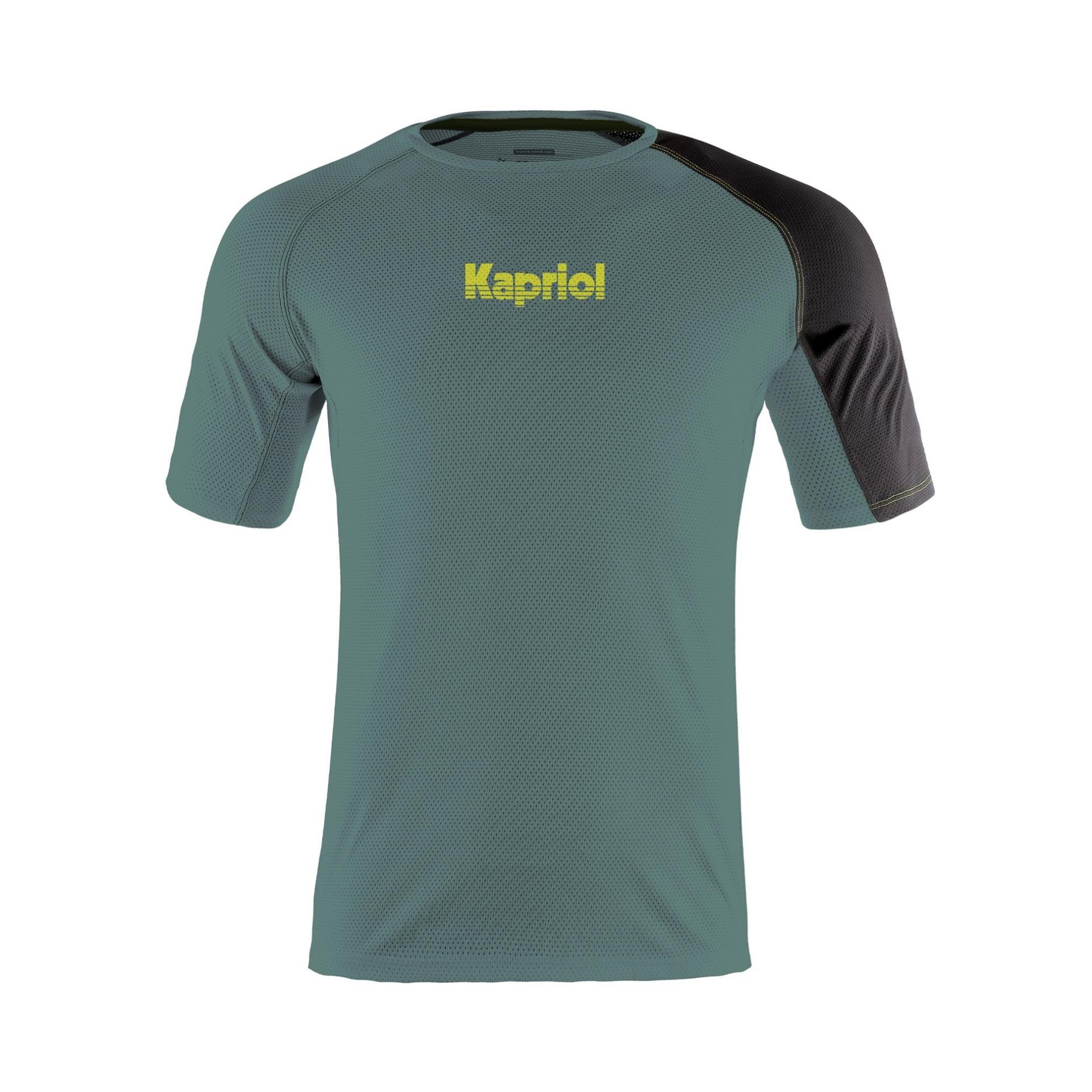 KAPRIOL Μπλούζα T-Shirt Quickdry (γρήγορο στέγνωμα) μαύρη - πράσινη
