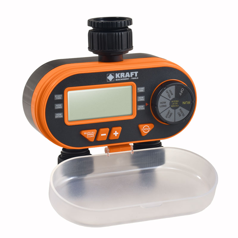 KRAFT Αυτόματος Προγραμματιστής Ποτίσματος 2 εξόδων με οθόνη LCD KRAFT Αυτόματος Προγραμματιστής Ποτίσματος 2 εξόδων με οθόνη LCD