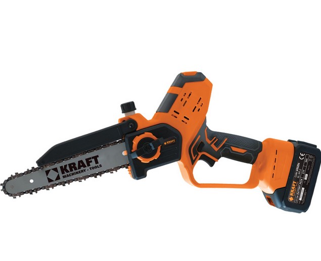 KRAFT Κλαδευτικό Αλυσοπρίονο Μπαταρίας 200mm 21V 2x3Ah
