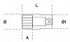 Καρυδάκι Ιντσας Εξάγωνο Μακρύ 1/4'' 900AS/L BETA