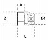 Καρυδάκι 3/4'' 35mm Εξάγωνο 928A BETA